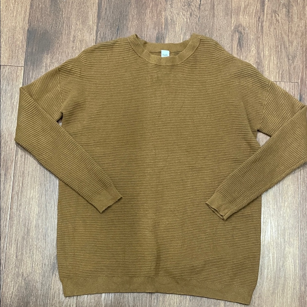Twik Warm Brown Crew Neck Sweater